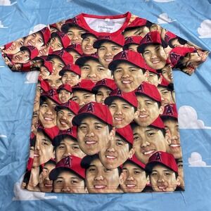 Shohei Ohtani Los Angeles Angles Face Shirt XL Red